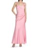 As It May Women's Satin V-Neck Draped Gown - 3