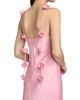 As It May Women's Satin V-Neck Draped Gown - 6