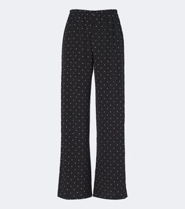 Asceno Asceno Austin polka-dot silk wide-leg pants