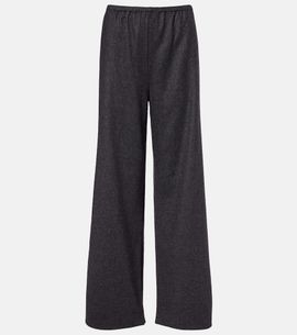 Asceno Asceno Austin wool and cashmere wide-leg pants