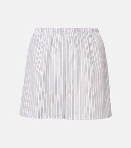 Asceno Asceno Cairo striped cotton-blend shorts