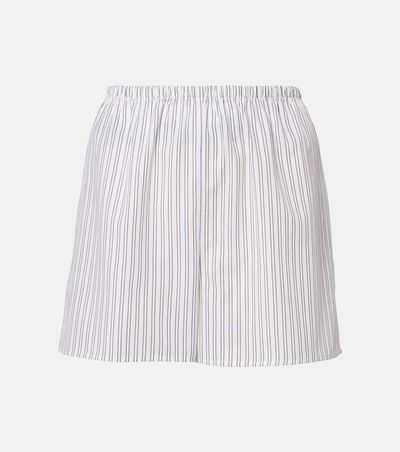 Asceno Asceno Cairo striped cotton-blend shorts