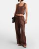 Asceno Asceno Checked linen wide-leg pants - 2