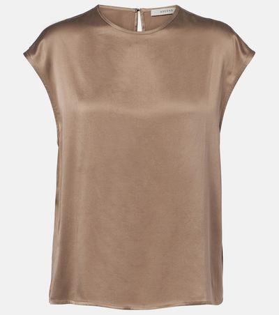 Asceno Asceno Dasha silk charmeuse top