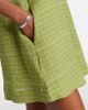 Asceno Asceno Derya checked cotton minidress - 4