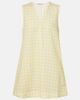 Asceno Asceno Gingham linen and cotton minidress - 1