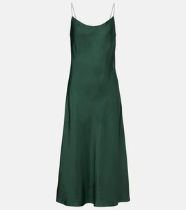 Asceno Asceno Lille silk twill slip dress