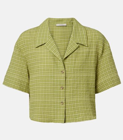 Asceno Asceno Lincoln checked cotton bowling shirt