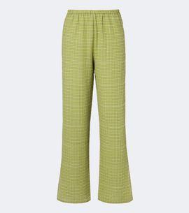 Asceno Asceno Loreto checked cotton wide-leg pants