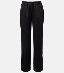 Asceno Asceno Loreto silk charmeuse wide-leg pants