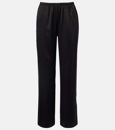 Asceno Asceno Loreto silk charmeuse wide-leg pants