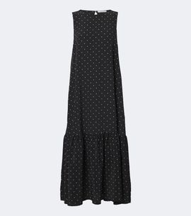 Asceno Asceno Polka-dot tiered silk midi dress