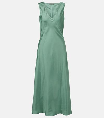 Asceno Asceno Provence silk twill slip dress