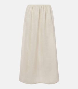 Asceno Asceno Rafaela cotton and linen maxi skirt