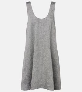 Asceno Asceno Sicily linen minidress