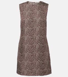 Asceno Asceno Sintra polka-dot silk twill minidress