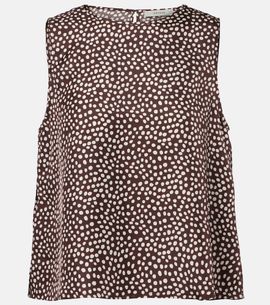Asceno Asceno Sofia silk twill tank top