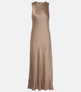 Asceno Asceno Valencia silk charmeuse maxi dress