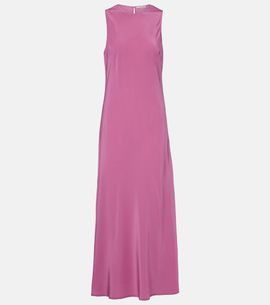 Asceno Asceno Valencia silk crêpe maxi dress