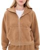 ASHER ASHER Rosie Reversed Zip-Up Hoodie Teddy - 1