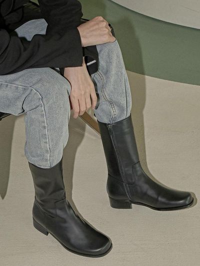 ashgray studios 1776 Maron Half Boots