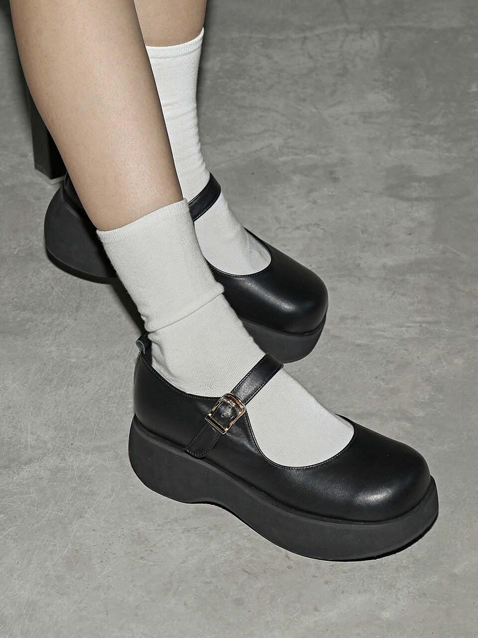 ashgray studios A109J Eloon Platform MaryJane Shoes