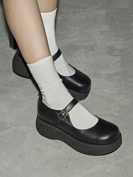ashgray studios A109J Eloon Platform MaryJane Shoes