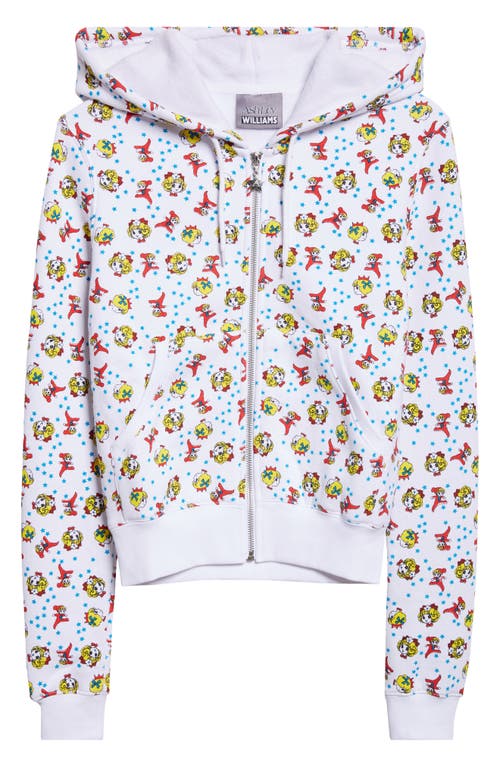 Ashley Williams - Girl Baby Print Shrunken Full Zip Hoodie
