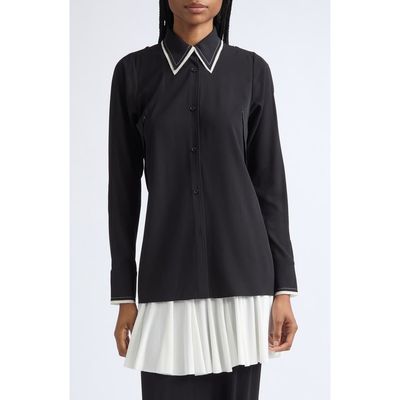 ASHLYN ASHLYN Bray Tieback Shirt with Raw Edge