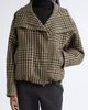 ASHLYN ASHLYN Dana Plaid Blouson Linen & Wool Jacket - 1