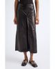 ASHLYN ASHLYN Emerson Leather Wide Leg Cropped Pants - 1