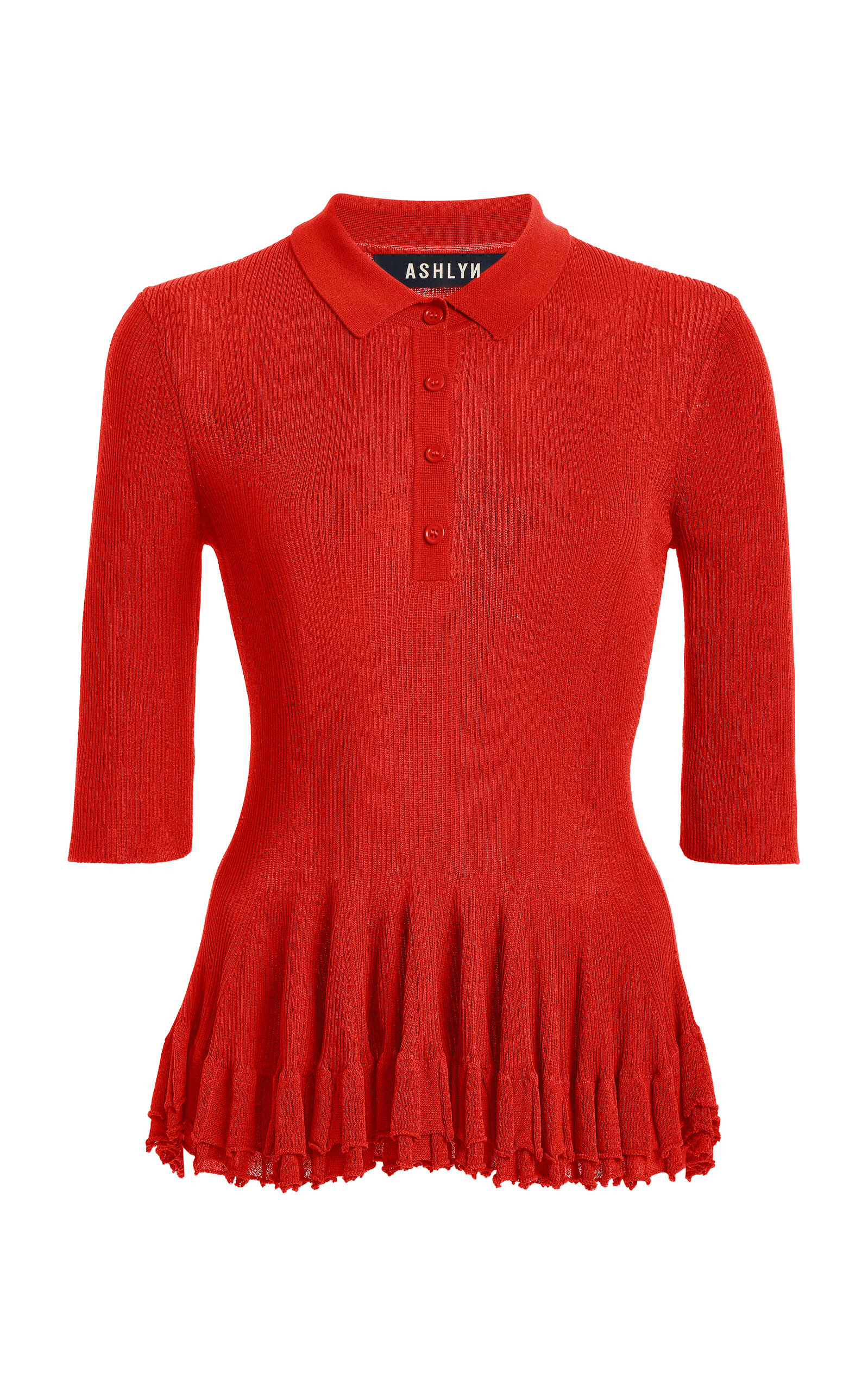 Ashlyn Ashlyn HalfSleeve Knit Polo