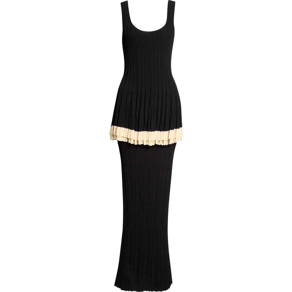 ASHLYN ASHLYN Kishi Layered Rib Sweater Dress