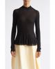 ASHLYN ASHLYN Meritt Ruffle Hem Mock Neck Sweater - 1