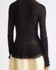 ASHLYN ASHLYN Meritt Ruffle Hem Mock Neck Sweater - 3