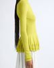 ASHLYN ASHLYN Merritt Merino Wool & Silk Peplum Turtleneck - 3