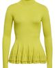 ASHLYN ASHLYN Merritt Merino Wool & Silk Peplum Turtleneck - 5