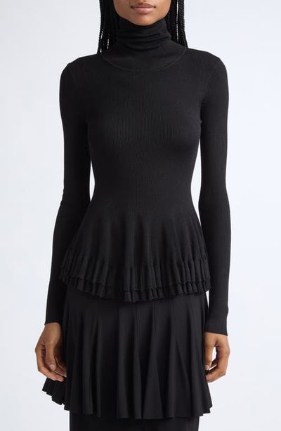 ASHLYN ASHLYN Merritt Merino Wool & Silk Turtleneck