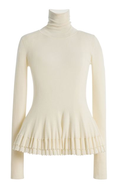 Ashlyn Merritt Turtleneck Woolsilk Top