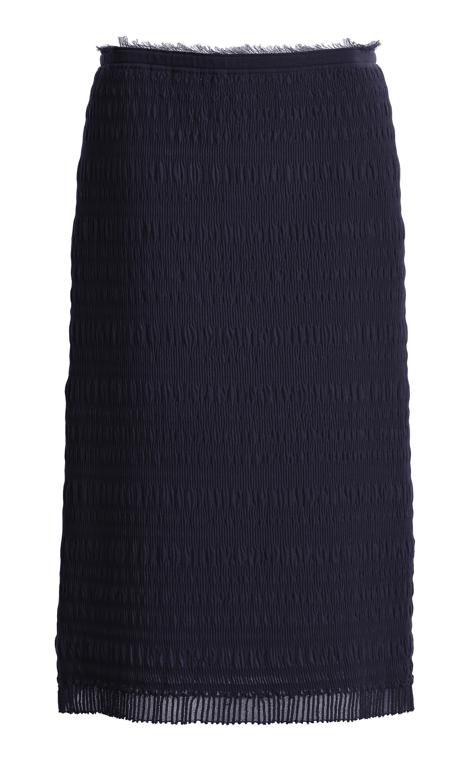 Ashlyn Ashlyn Smocked Knit Midi Skirt
