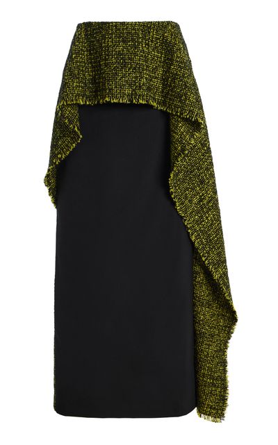 Ashlyn Willa Asymmetric Cottonblend Maxi Skirt