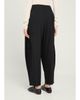 ASHLYN Boiled Wool Paneled Barrel-Leg Ankle Pants - 3