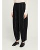 ASHLYN Boiled Wool Paneled Barrel-Leg Ankle Pants - 4