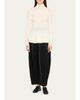 ASHLYN New Diamond Merino Wool-Silk Turtleneck Ruffle Top - 2