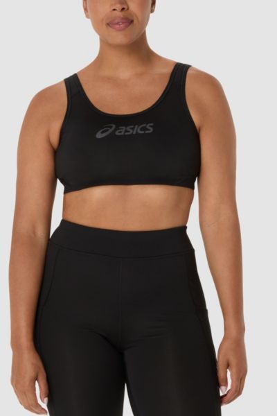 ASICS ASICS Core Logo Sports Bra in Performance Black, Women's at Urban Outfitters