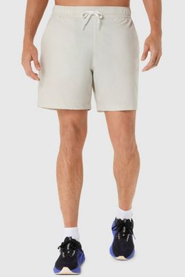 ASICS ASICS Heritage Double Weave 7in Athletic Short in Light Dust, Men's at Urban Outfitters