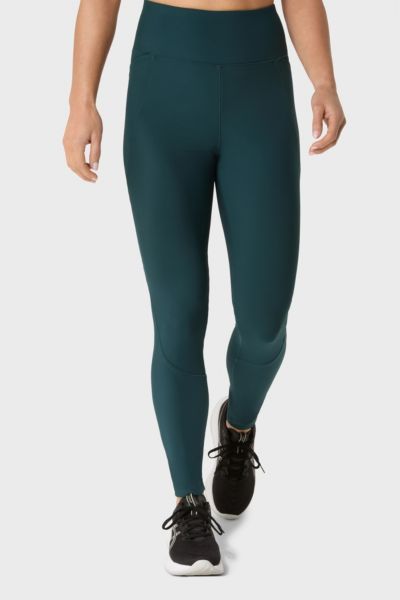 ASICS ASICS Rib High Waist 7/8 Athletic Legging in Saxon Green, Women's at Urban Outfitters