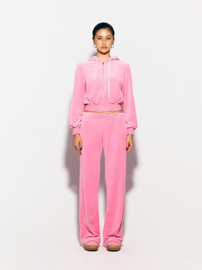 asif_CALIE GURLS BASIC TERRY HOOD ZIPUP PINK