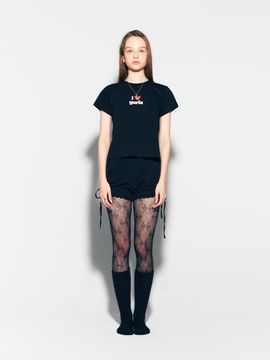 asif_CALIE LOVE GURLS T - SHIRT BLACK