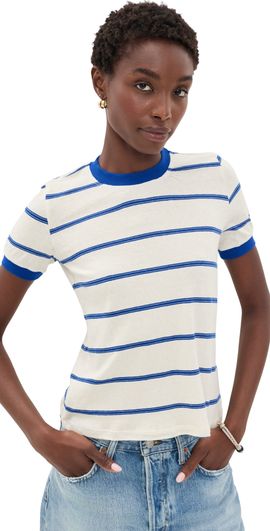 ASKK NY ASKK NY Classic Ringer Tee Blue Stripe